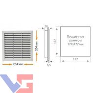 690583, EF 204 Фильтр на вытяжке для щитовых вентиляторов Klemsan, артикул 0.0.0.6.90583